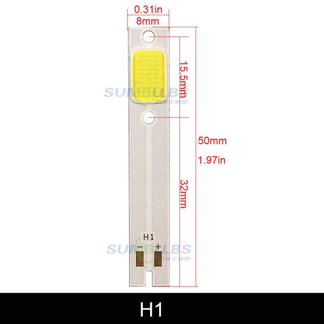 4pcs COB LED Chip for C6 Car Headlight Bulbs H1 H3 H4 H7 COB Chip Ligh –  Coconut Drum