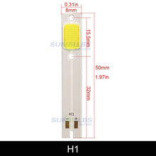 Load image into Gallery viewer, 4pcs COB LED Chip for C6 Car Headlight Bulbs H1 H3 H4 H7 COB Chip Light Source Cold White Color C6 LED Lamp Auto Headlamp Chips