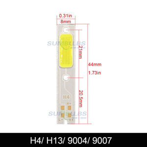 4pcs COB LED Chip for C6 Car Headlight Bulbs H1 H3 H4 H7 COB Chip Light Source Cold White Color C6 LED Lamp Auto Headlamp Chips